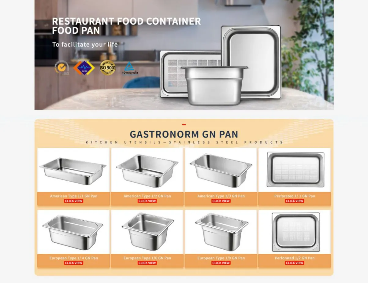 food pan gn pan manufacturer